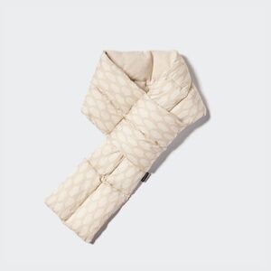 BNWT RARE Uniqlo x MARIMEKKO Padded scarf White Beige Cream Unisex